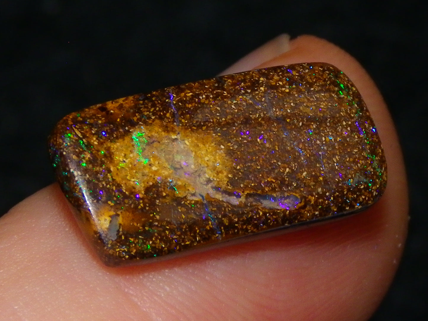 16 Cut/Polished Boulder/Koroit/Matrix Opal Cabs 192.5cts Fires/Patterns Australia