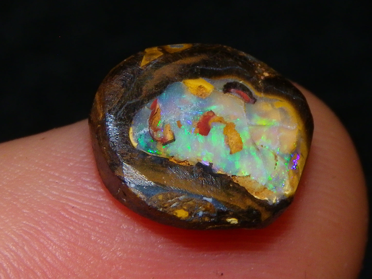 16 Cut/Polished Boulder/Koroit/Matrix Opal Cabs 192.5cts Fires/Patterns Australia