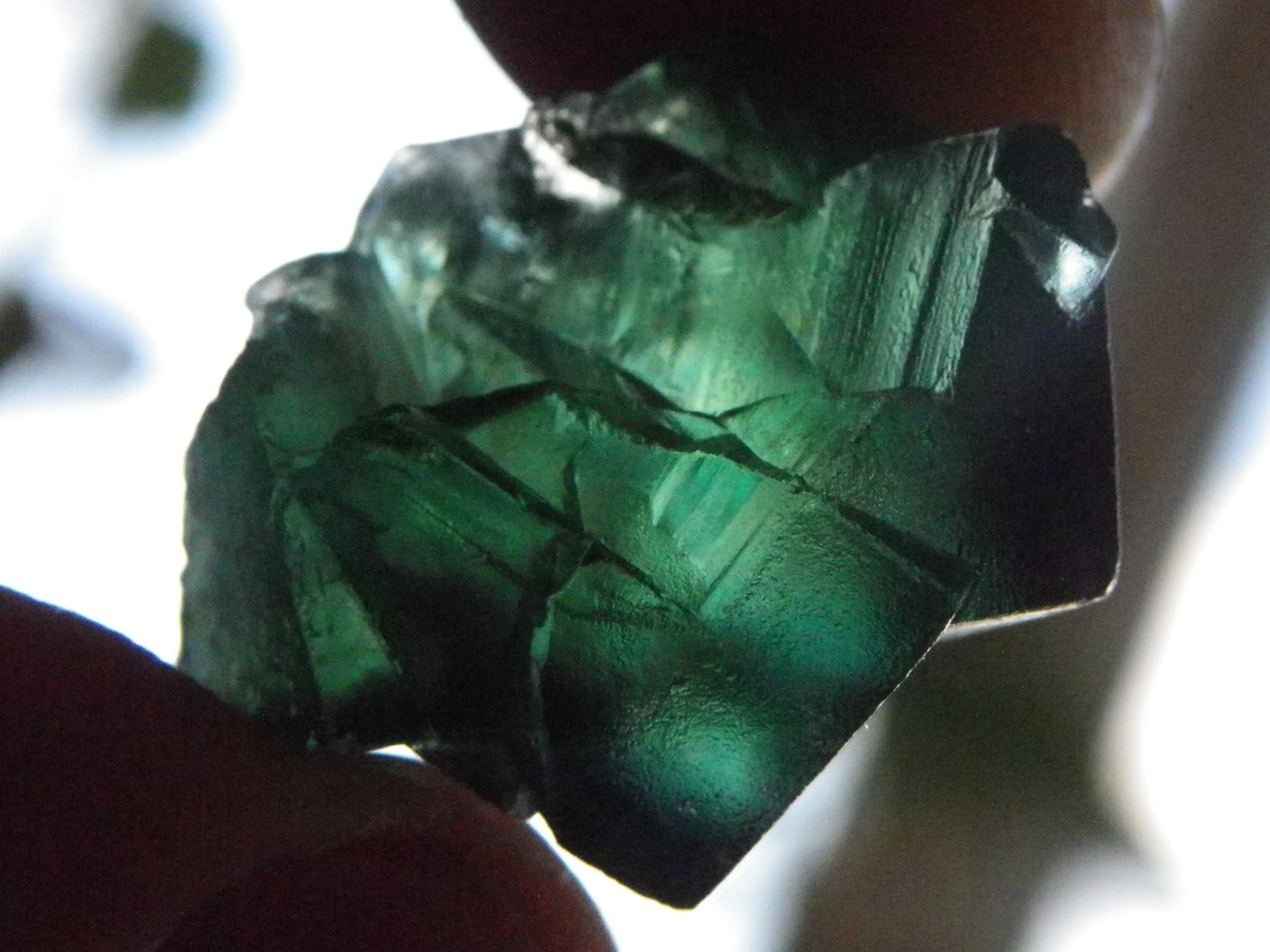 2 Nice Quality Green Fluorite Crystal specimens 79.4cts Diana Maria Mine Weardale UK