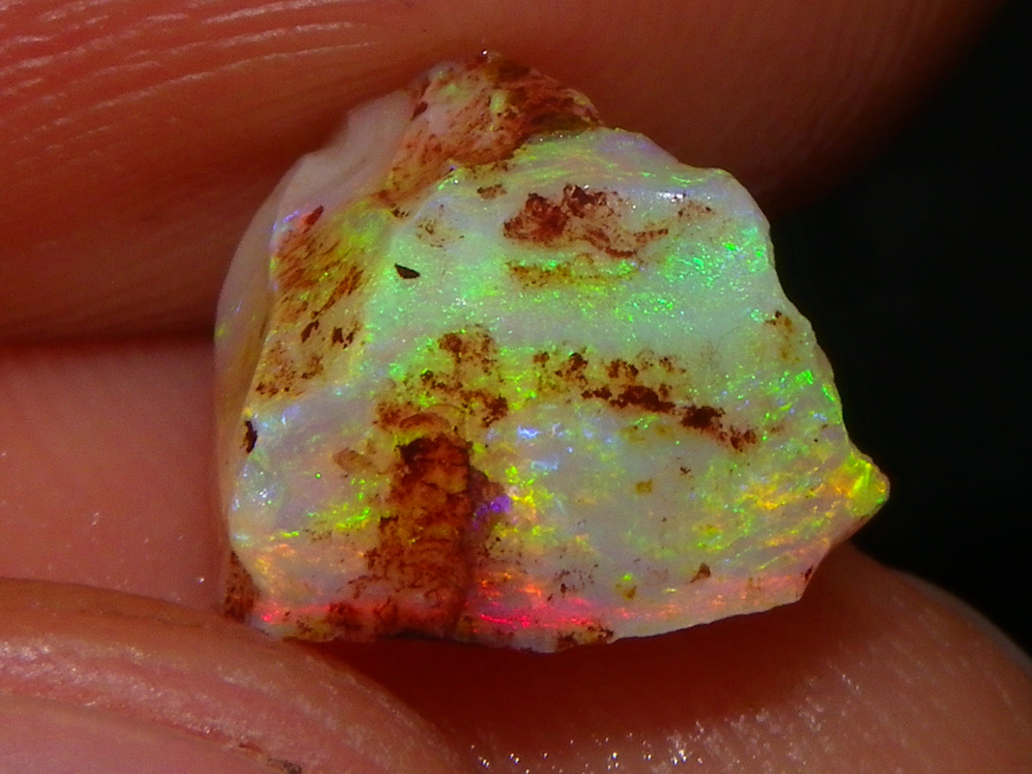 Nice Quality Rubbed/Rough Coober Pedy Opals 22.7cts seam/Fossil Fires :)