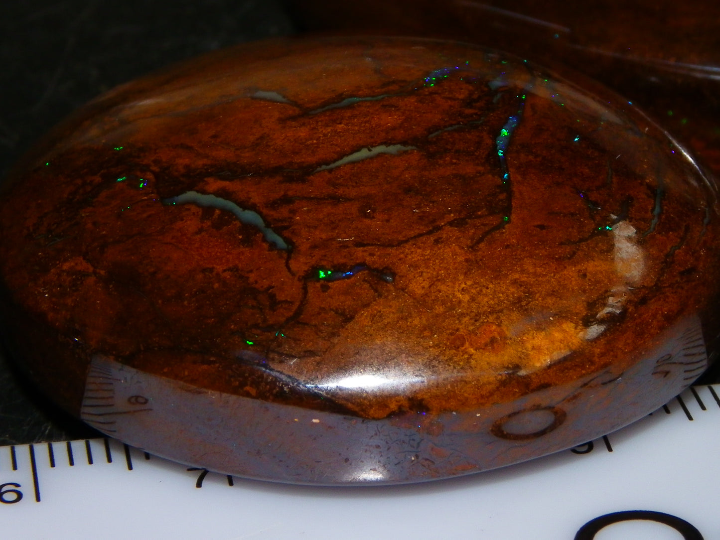 3 Large Koroit Polished Opal Specimens 625cts Green/Blue Fires Queensland