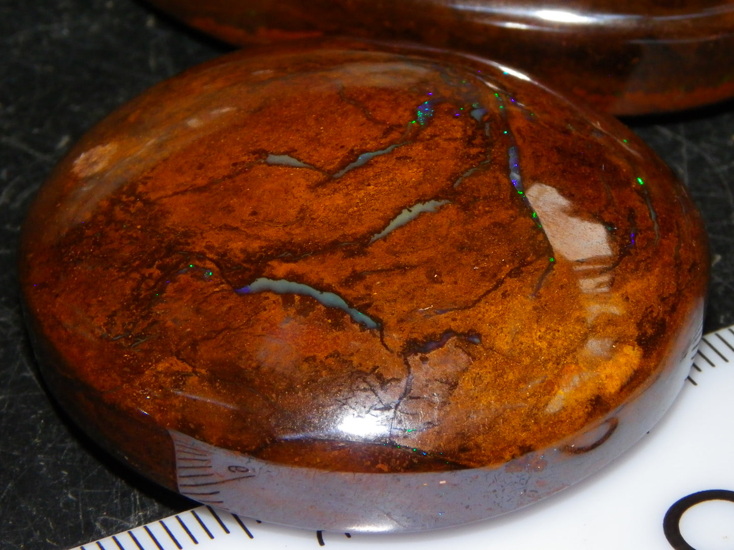 3 Large Koroit Polished Opal Specimens 625cts Green/Blue Fires Queensland