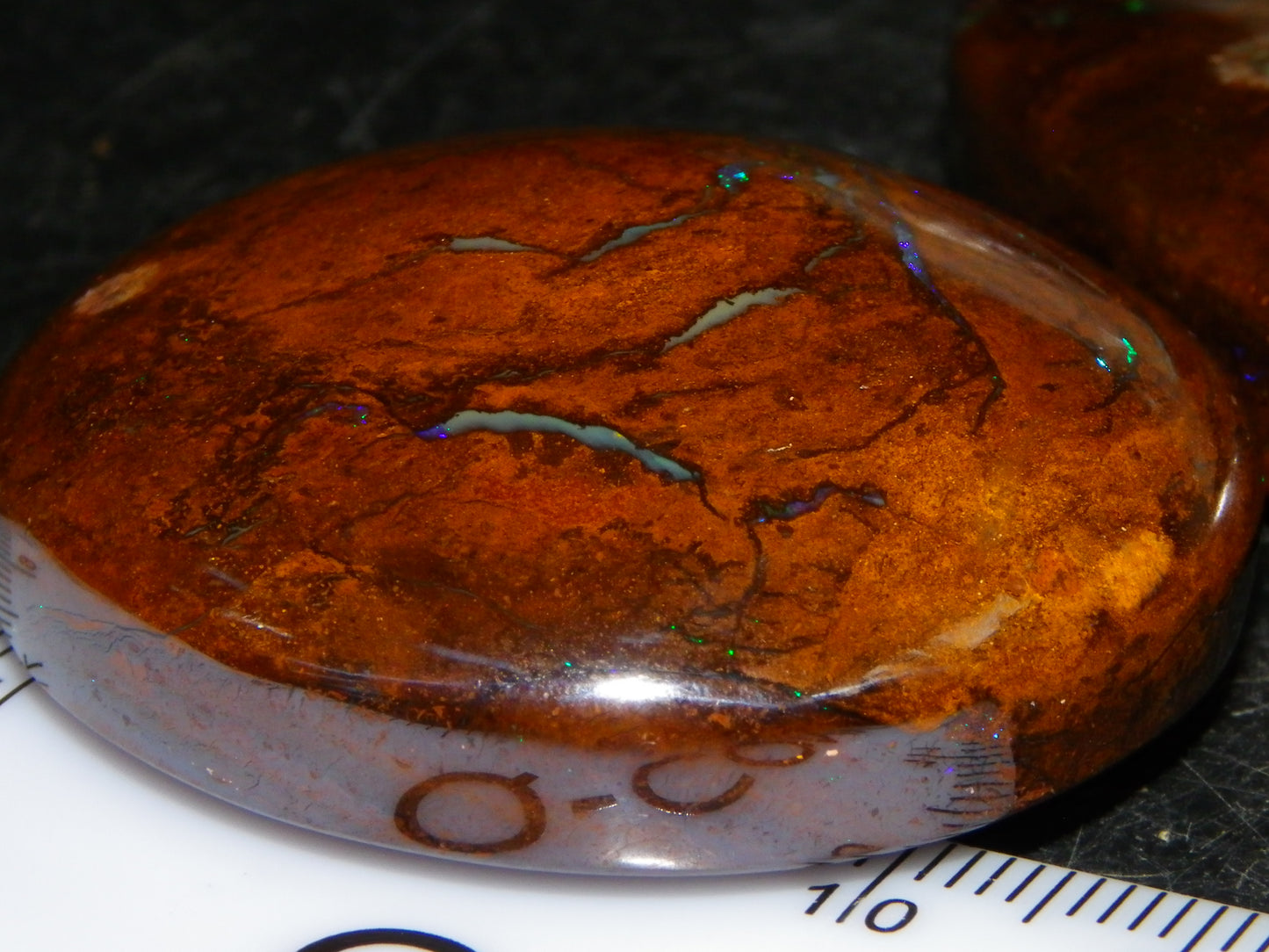 3 Large Koroit Polished Opal Specimens 625cts Green/Blue Fires Queensland