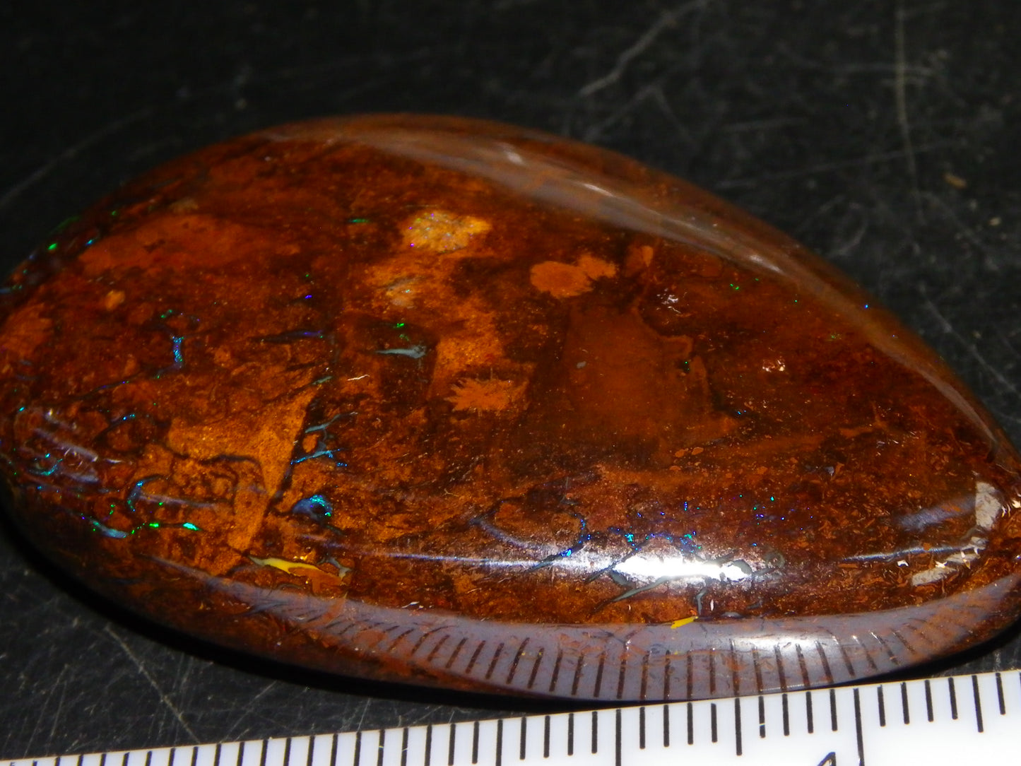 3 Large Koroit Polished Opal Specimens 625cts Green/Blue Fires Queensland