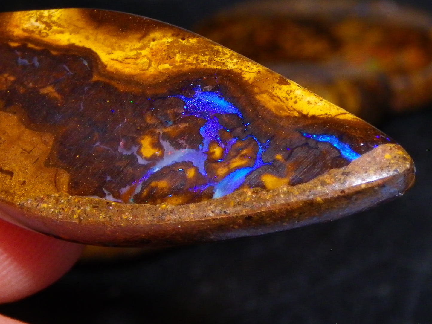5 Nice Cut/Polished Koroit Opals 264cts Patterns/Fires Queensland Australia