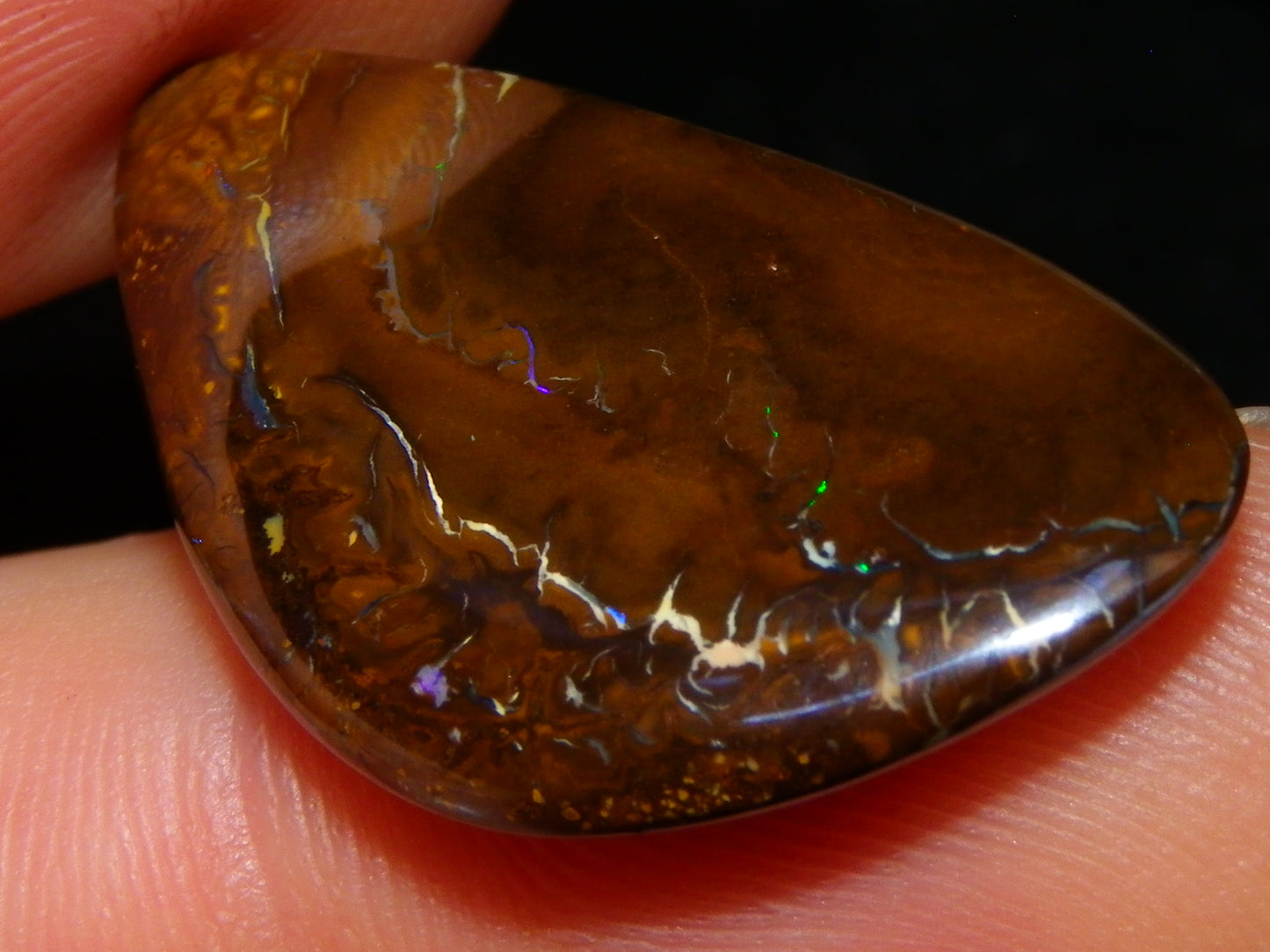 5 Nice Cut/Polished Koroit Opals 264cts Patterns/Fires Queensland Australia