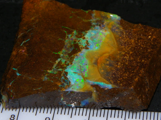 Nice Boulder Opal Specimen 158cts Queensland Australia Blue/Green Face :)