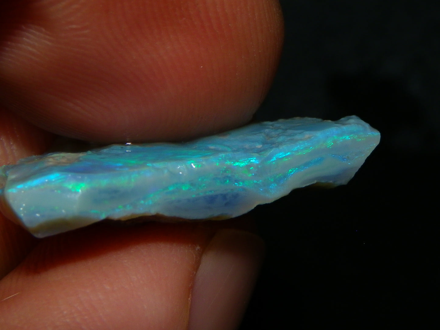 Nice Rubbed/Rough Opals 28.5cts Lightning Ridge South Australia Blue/Greens