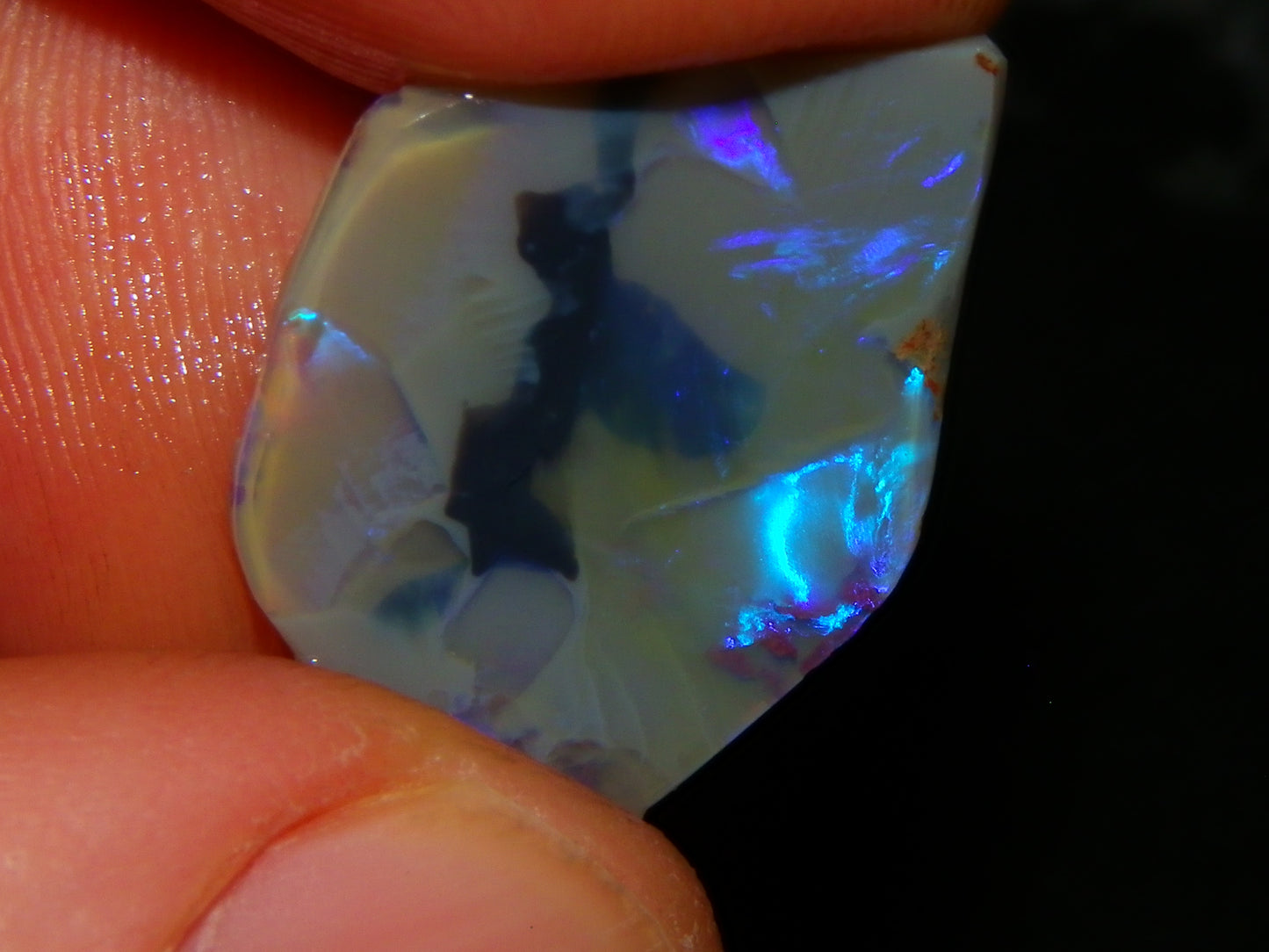 Nice Rubbed/Rough Opals 28.5cts Lightning Ridge South Australia Blue/Greens