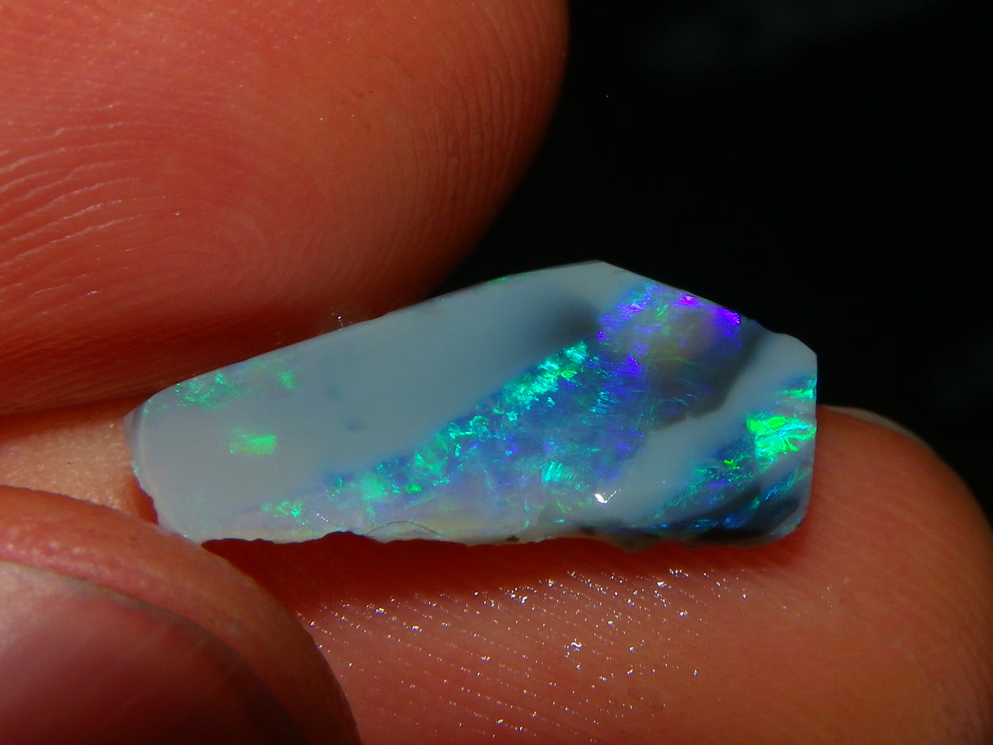 Nice Rubbed/Rough Opals 28.5cts Lightning Ridge South Australia Blue/Greens