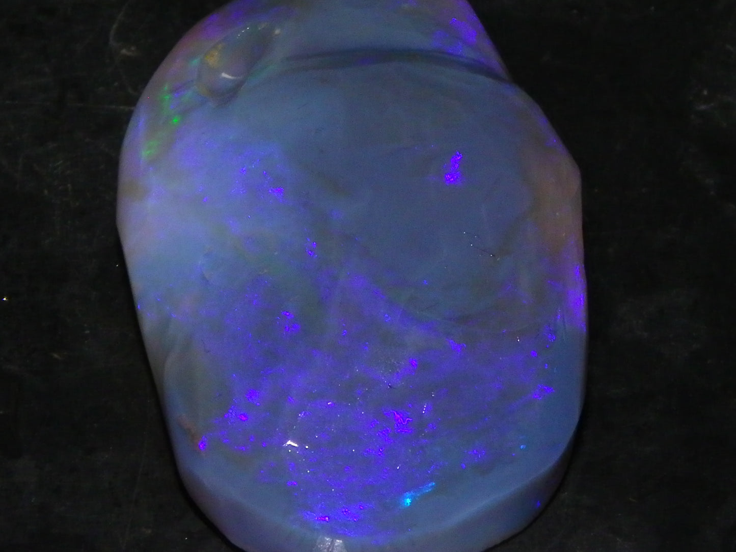 Large 51.3ct Lightning Ridge Dark Crystal Opal Rub/Rough Blue Fires Australia