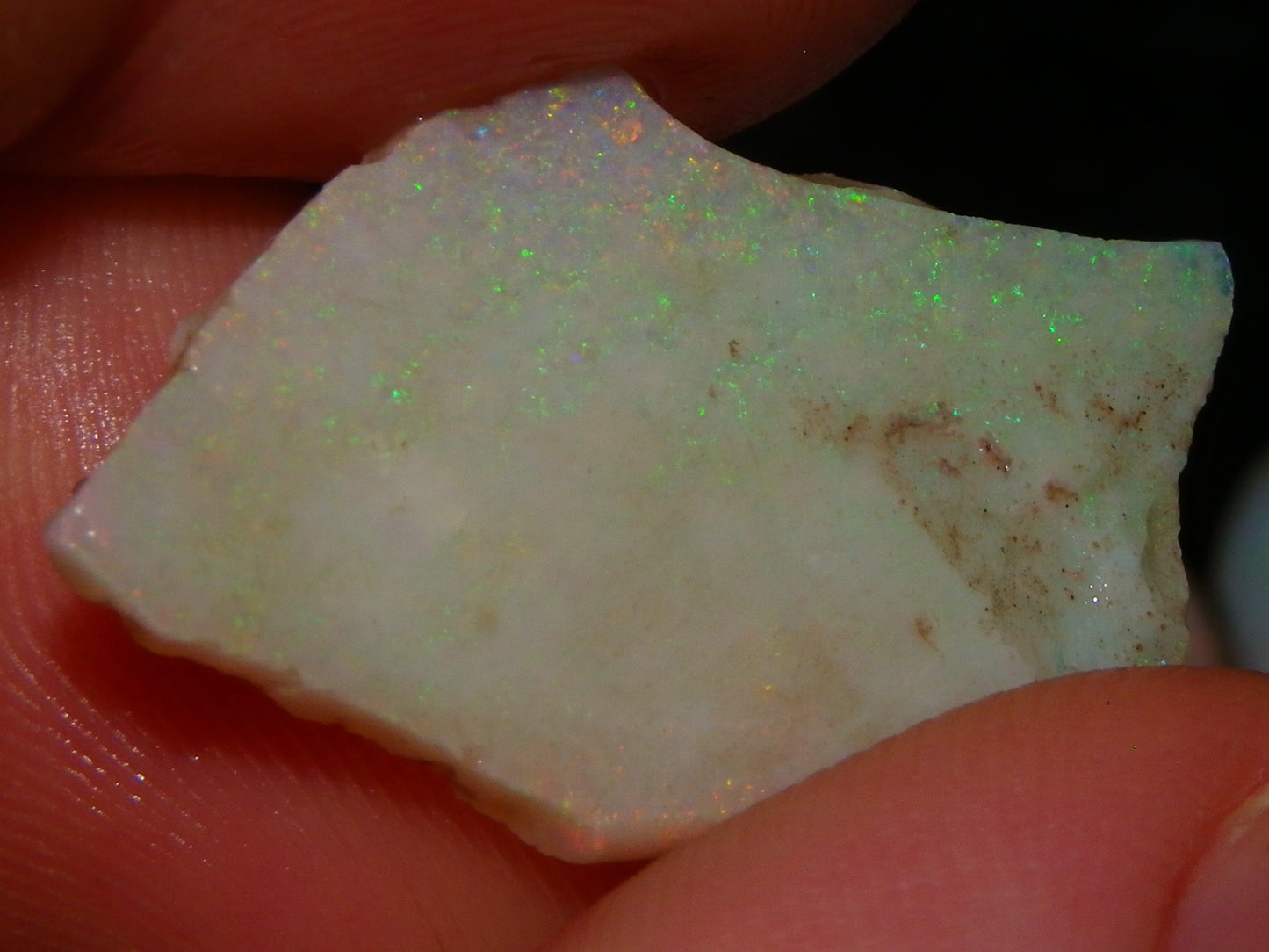 Nice Coober Pedy Opal Rubs/Rough Parcel 77cts Multicolour Fires/White Base