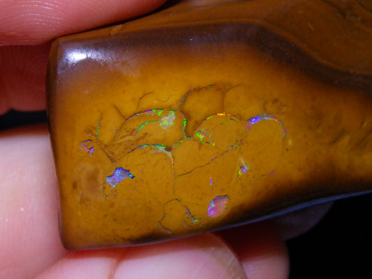 Nice Rubbed/Rough Koroit Opal Specimen 170.5cts Green/Blue Pattern Qld Au