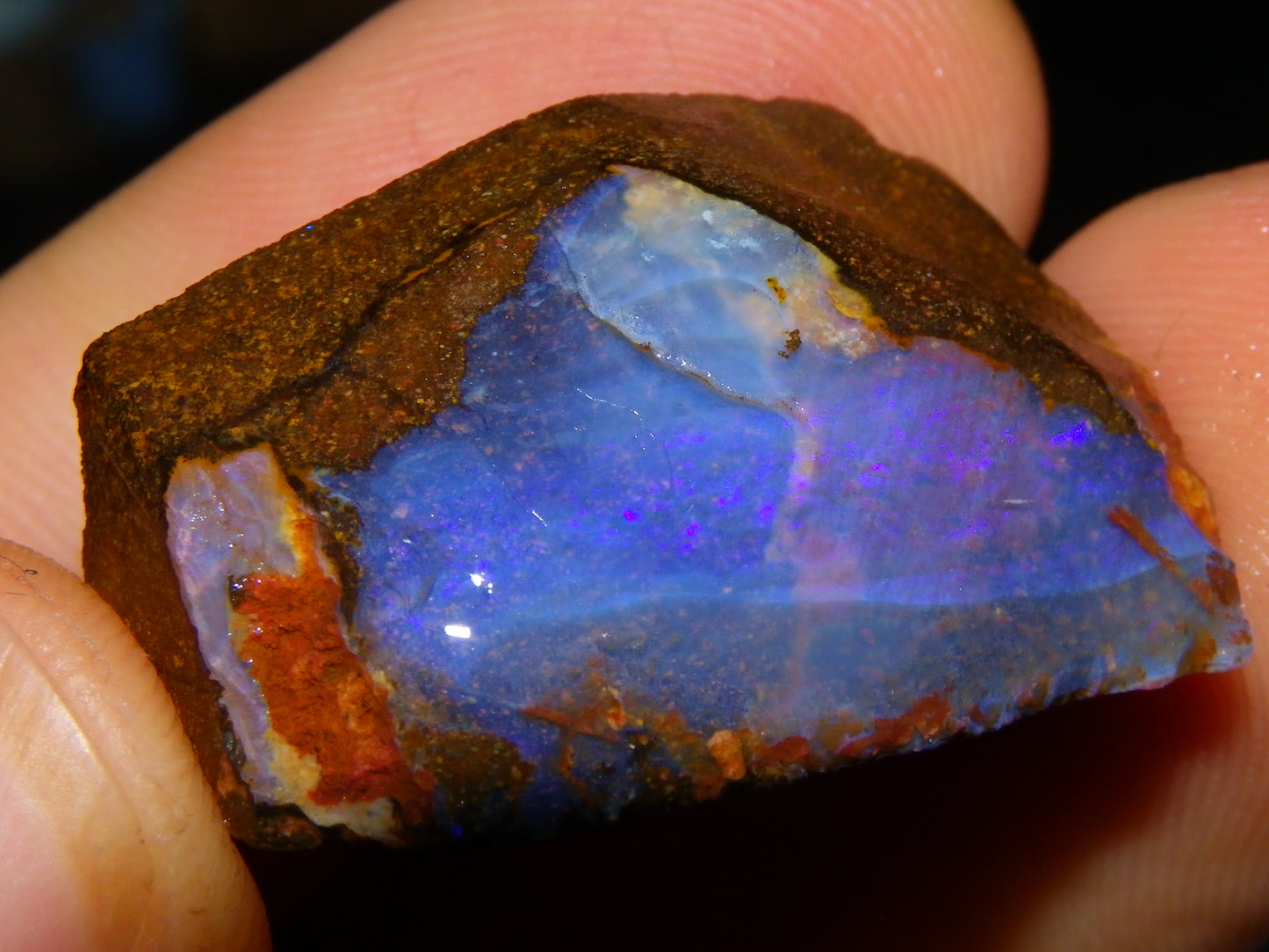 3 Rough/Rubbed Boulder Opals 198.6cts Queensland Australia Some Fires/Mixed Colours