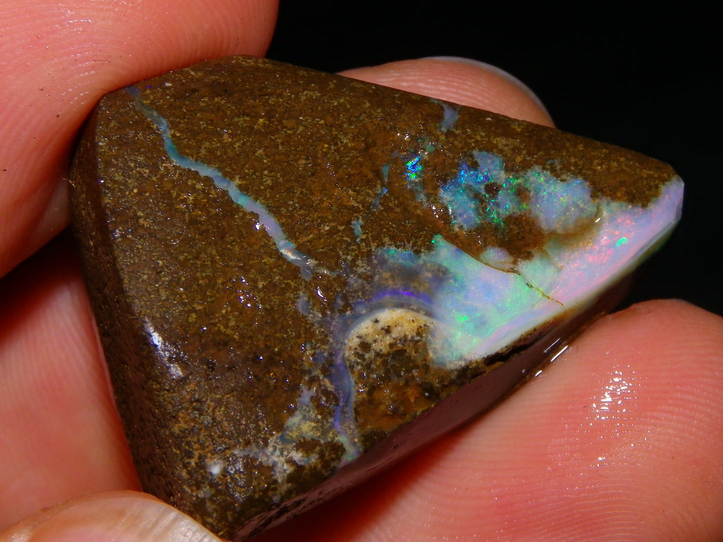 3 Rough/Rubbed Boulder Opals 198.6cts Queensland Australia Some Fires/Mixed Colours