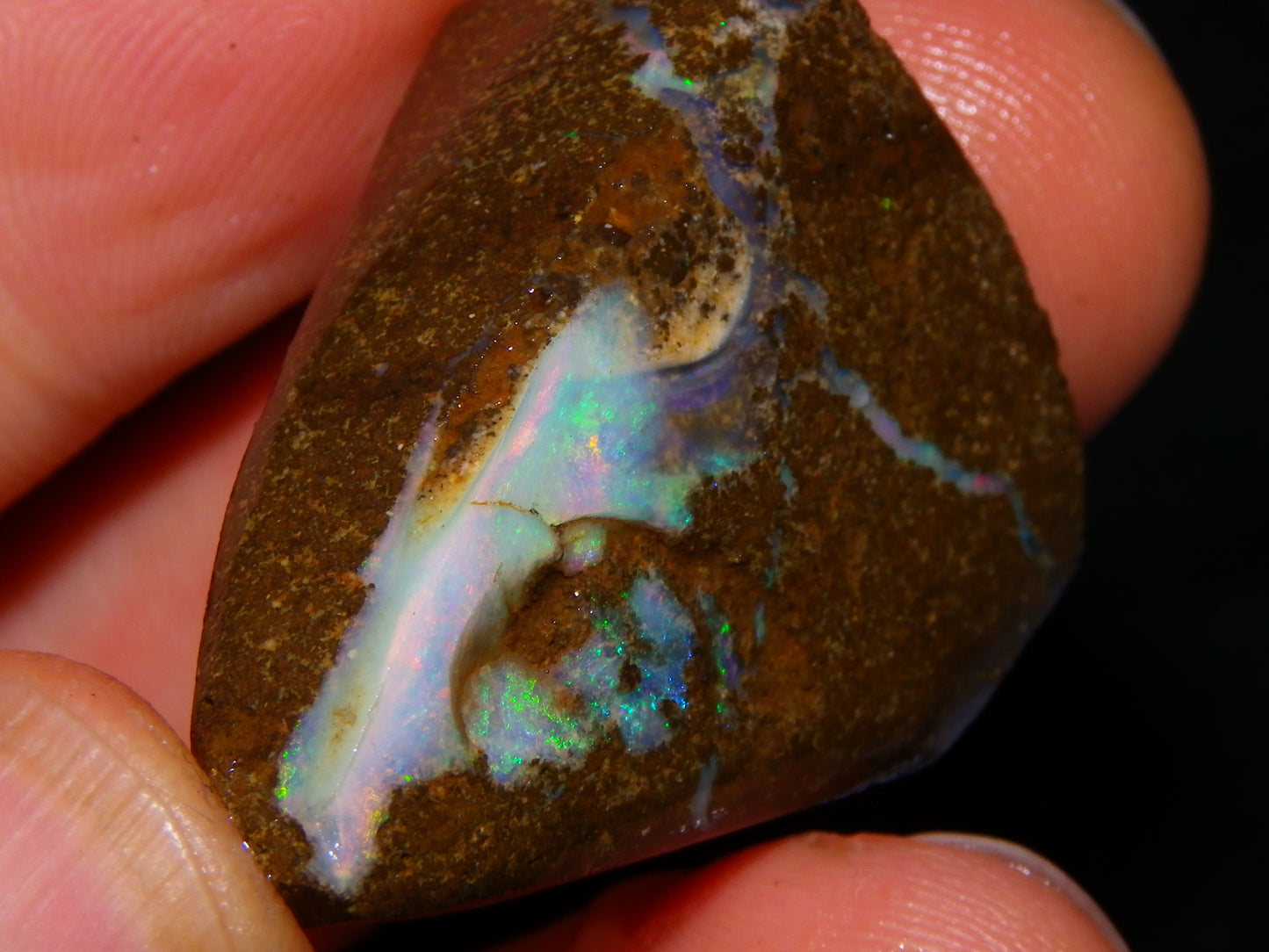 3 Rough/Rubbed Boulder Opals 198.6cts Queensland Australia Some Fires/Mixed Colours