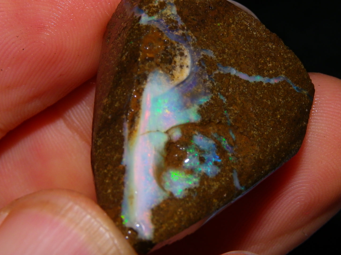 3 Rough/Rubbed Boulder Opals 198.6cts Queensland Australia Some Fires/Mixed Colours