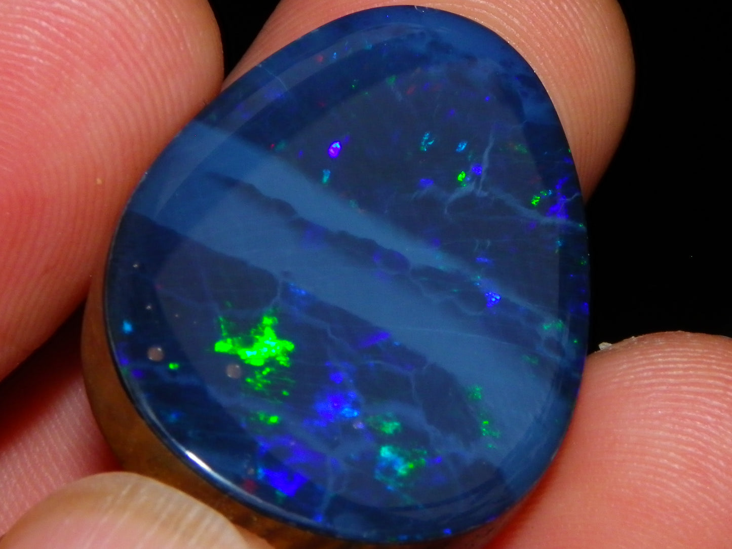 Nice Quality Lightning Ridge Opal Doublet 43.9cts Multiolours Fires Australia