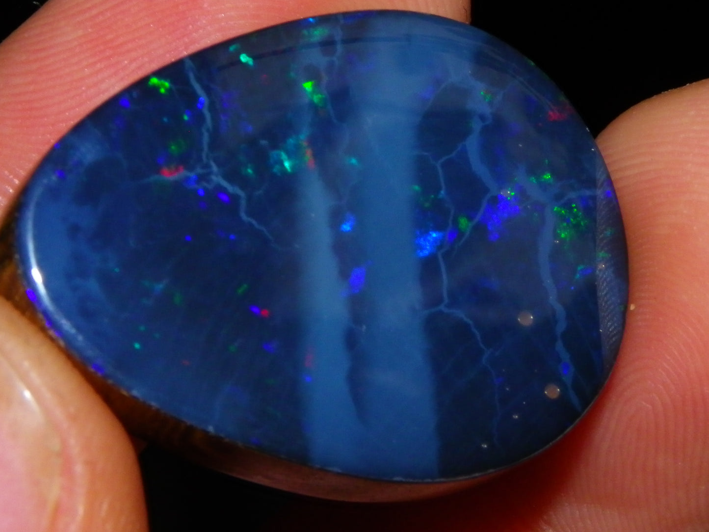 Nice Quality Lightning Ridge Opal Doublet 43.9cts Multiolours Fires Australia