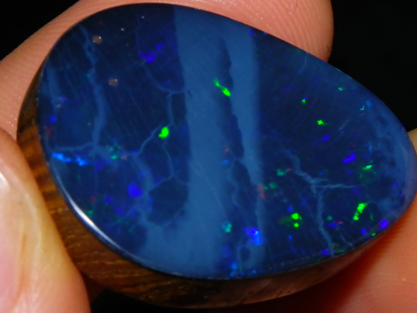 Nice Quality Lightning Ridge Opal Doublet 43.9cts Multiolours Fires Australia