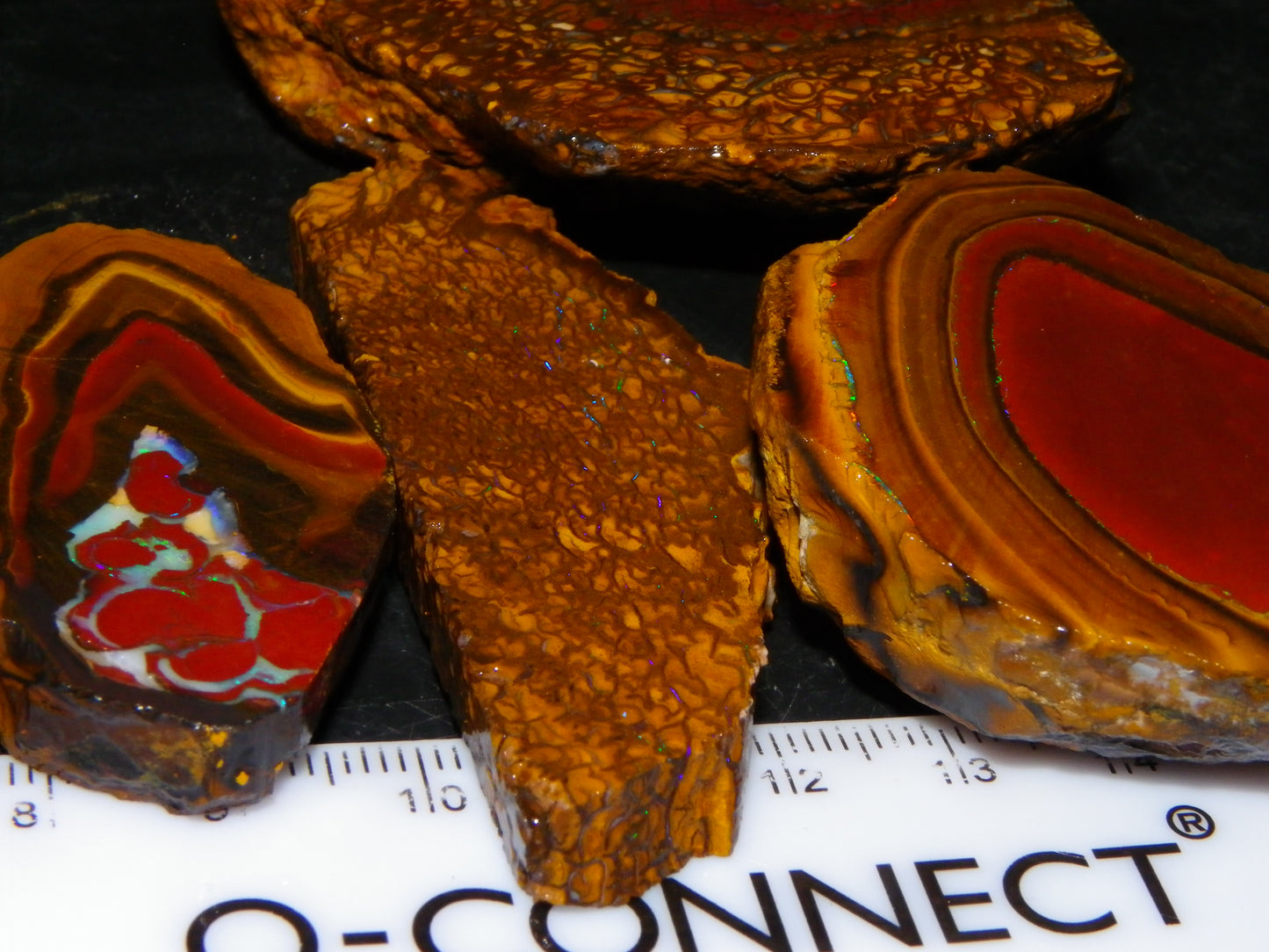 NIce Rough/Sliced Koroit Opal Parcel 1001cts Some Great Patterns/Slight Fires :)