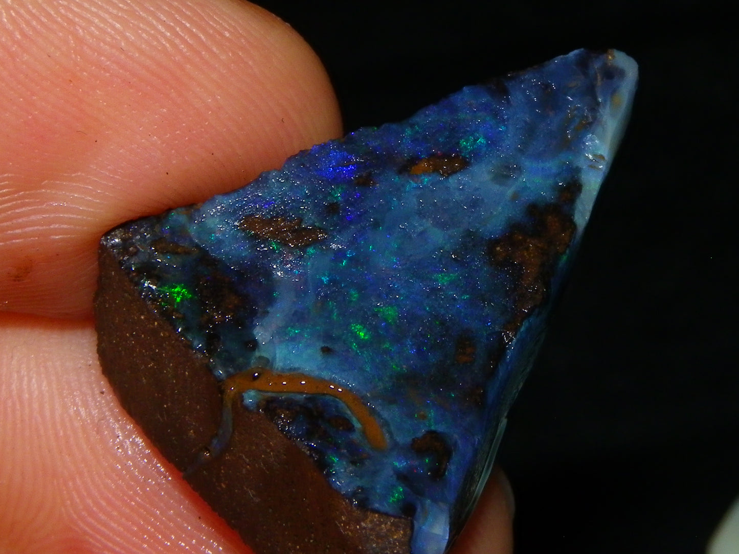 3 Nice Rough/Sliced Boulder Opal specimens 172.5cts Queensland Australia