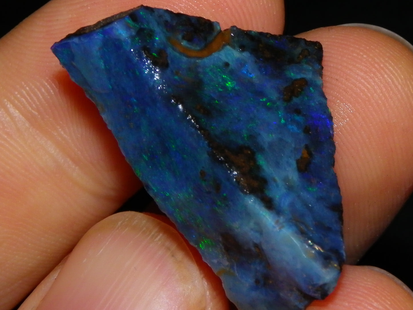 3 Nice Rough/Sliced Boulder Opal specimens 172.5cts Queensland Australia