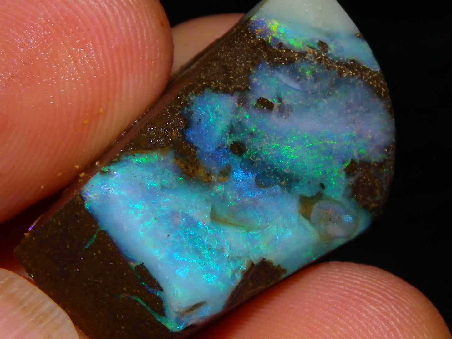 3 Nice Rough/Sliced Boulder Opal specimens 172.5cts Queensland Australia