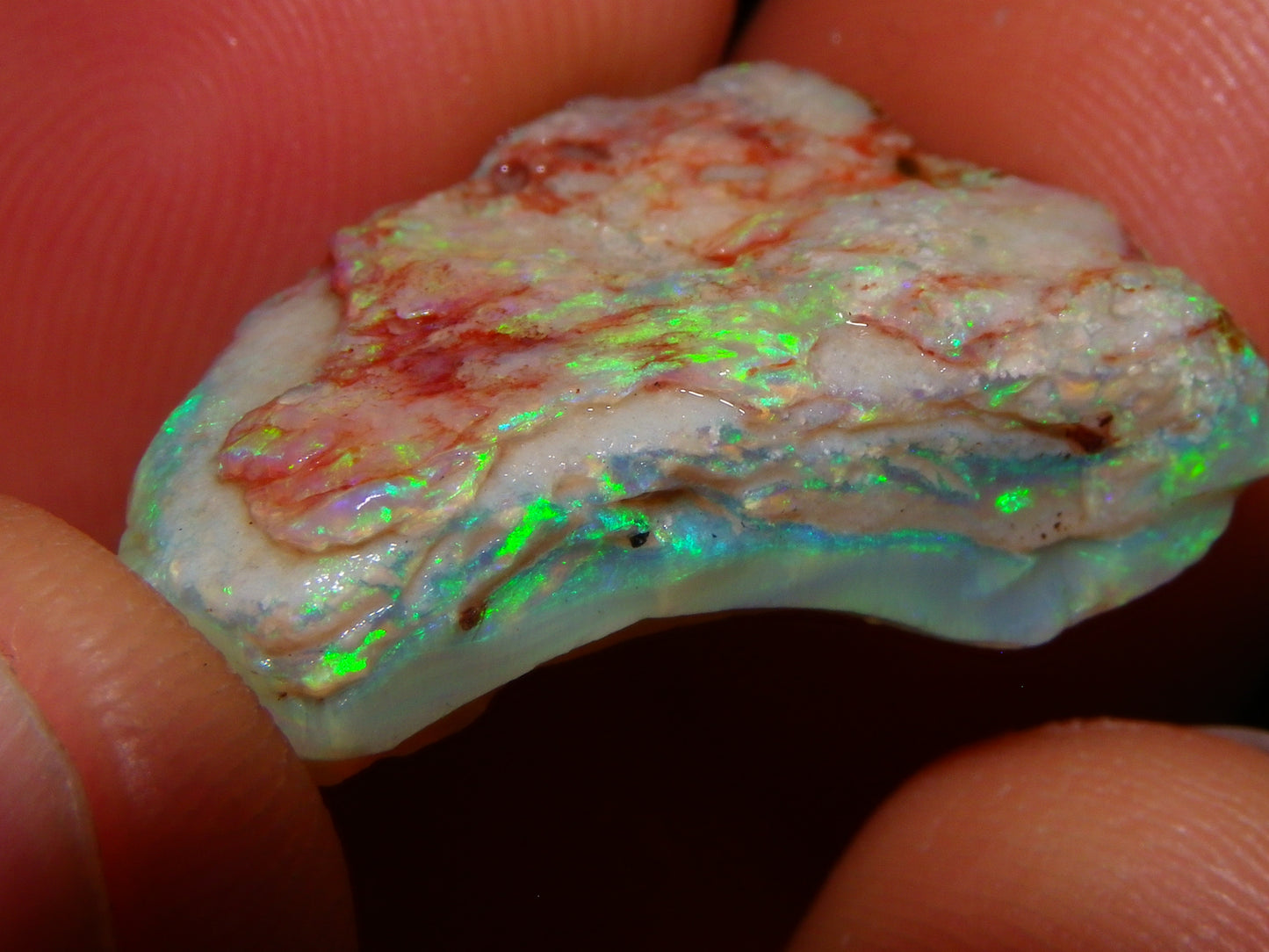 Nice Coober Pedy Seam/Fossil Opal Rough/Specimens 140.2cts Multicolour Fires