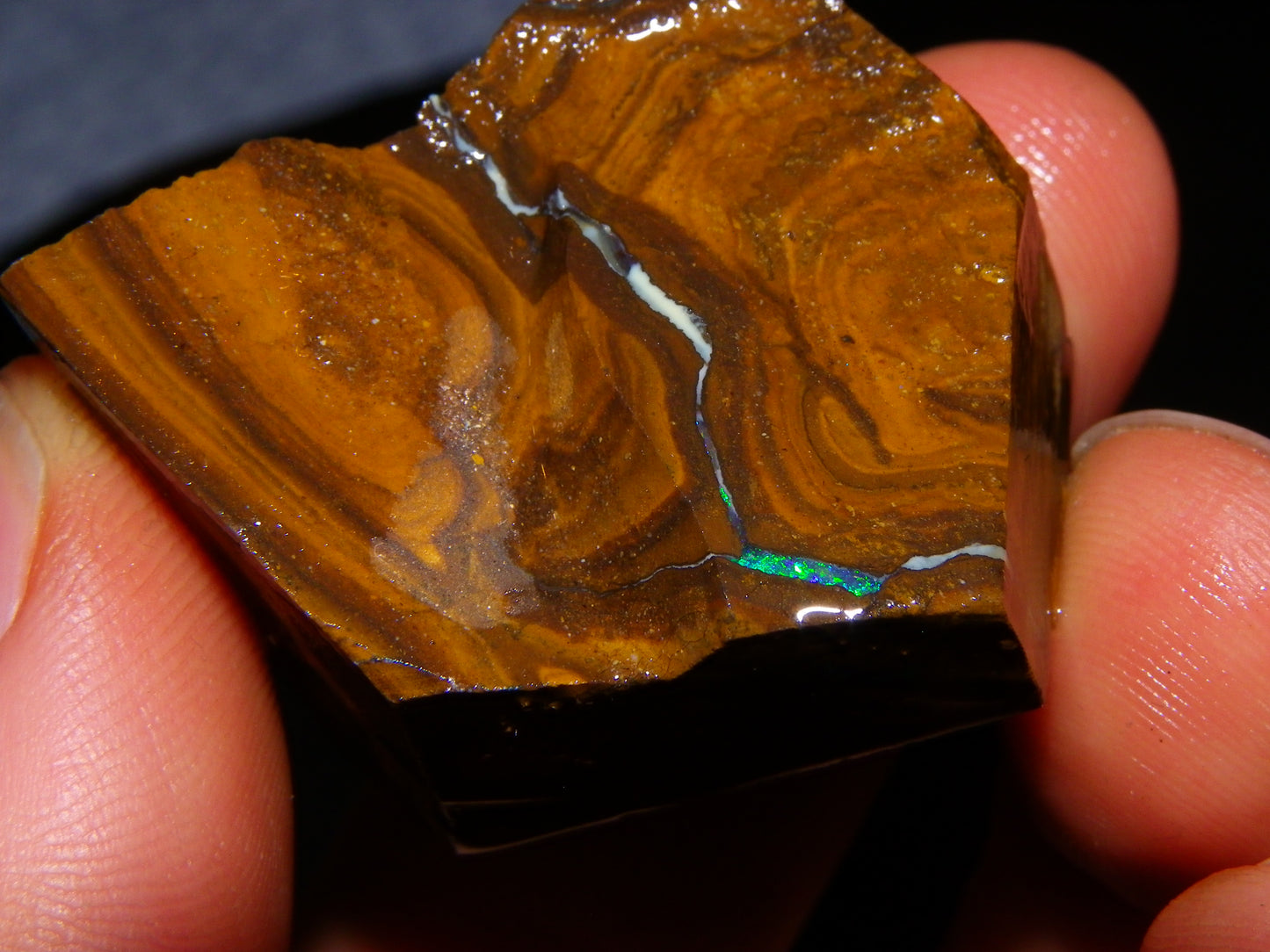 Nice Boulder opal Rough/sliced Parcel 407.4cts Veins/Fires Queensland Au