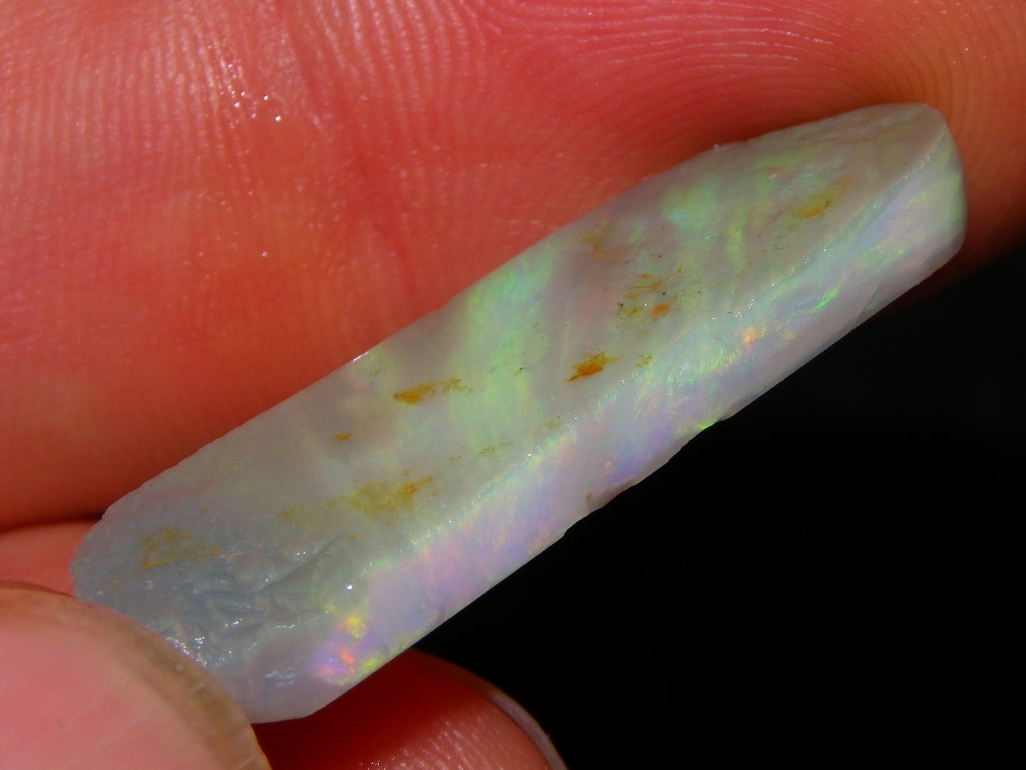 3 Nice Lightning Ridge Opal Rubs/Rough Preforms 19.1cts Green/Gold/Red Fires Australia