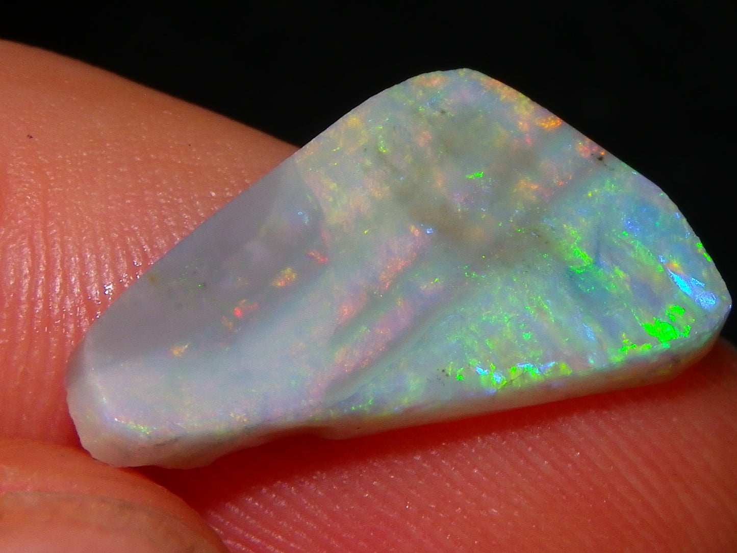 3 Nice Lightning Ridge Opal Rubs/Rough Preforms 19.1cts Green/Gold/Red Fires Australia