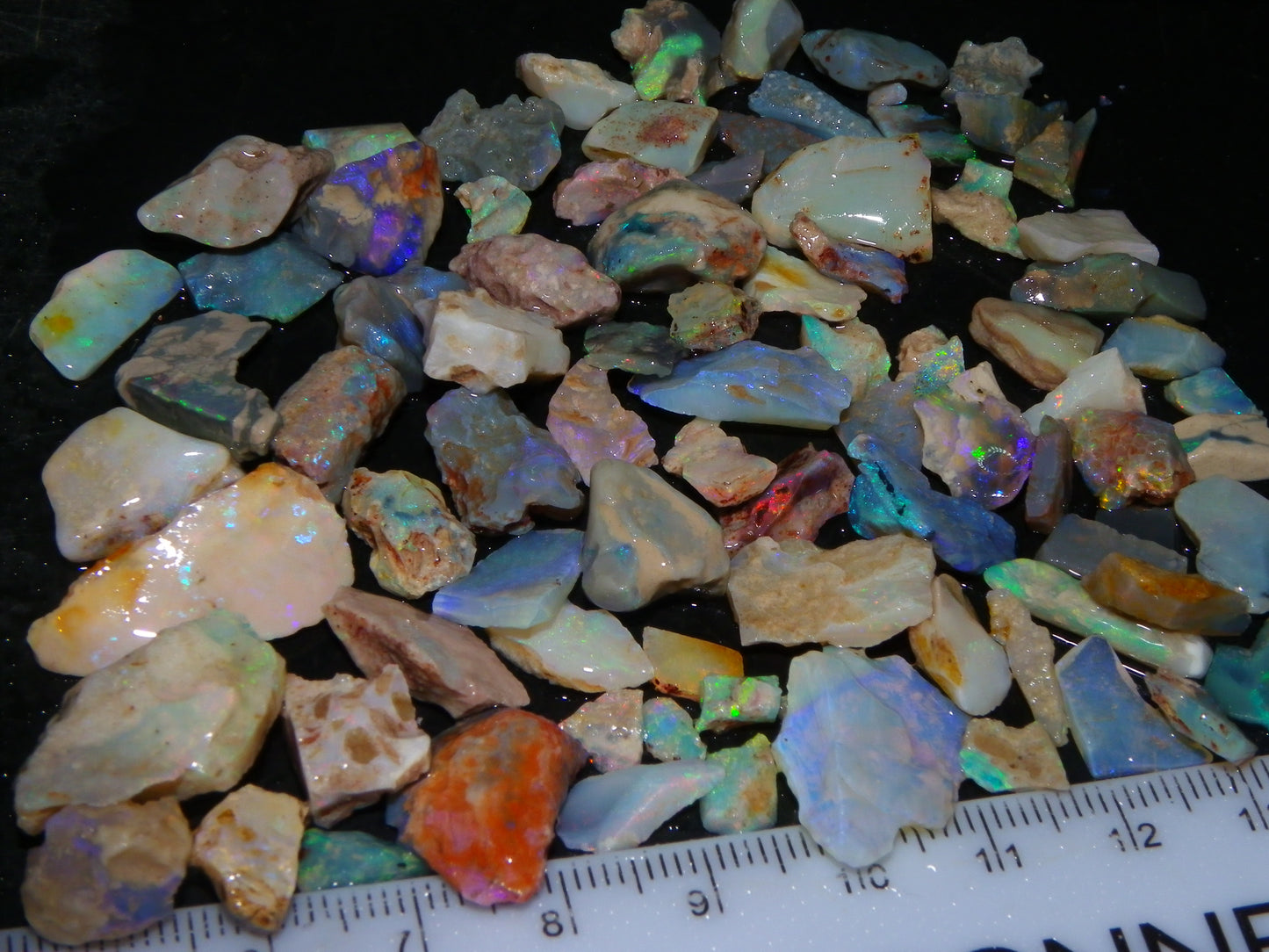 Nice Mixed Opal Rough Parcel 181cts Lightning Ridge/Coober Pedy/Andamooka Australia