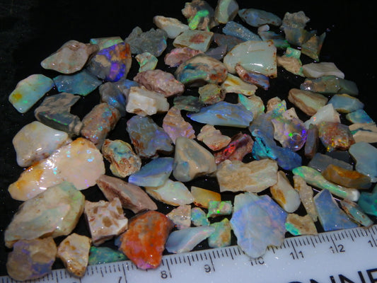 Nice Mixed Opal Rough Parcel 181cts Lightning Ridge/Coober Pedy/Andamooka Australia