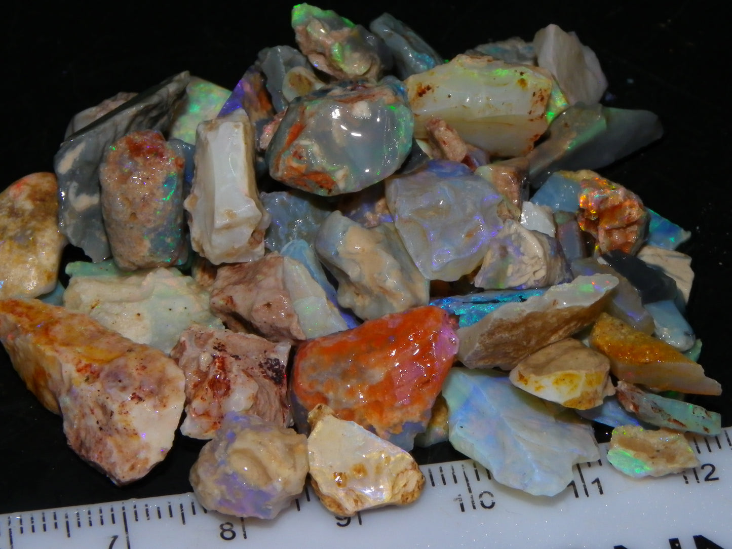 Nice Mixed Opal Rough Parcel 181cts Lightning Ridge/Coober Pedy/Andamooka Australia
