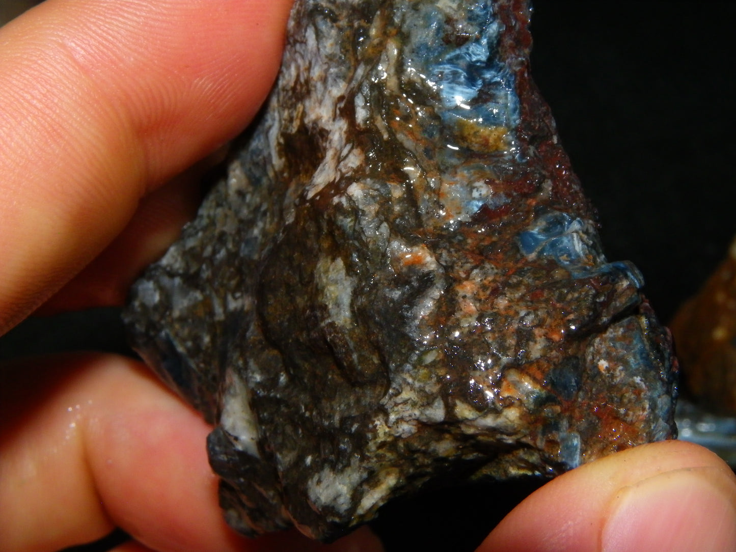 Nice Blue/Sliver Pietersite Rough Parcel 846cts Namibia Colourplay :)