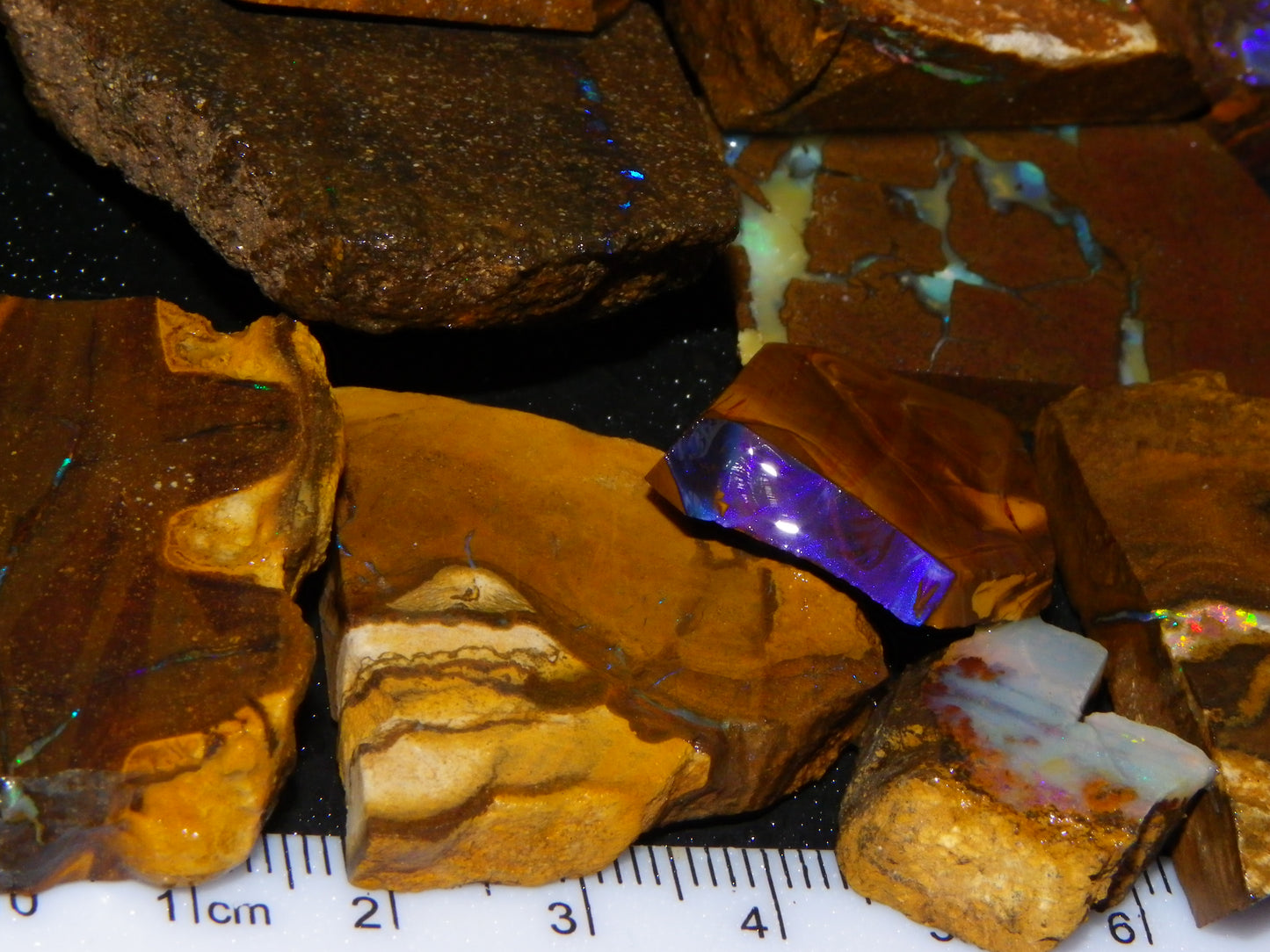 Nice Rough/Sliced Boulder Opals 2117cts Queensland Australia Some Veins/Fires :)