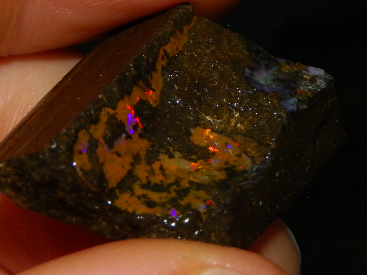 Nice Boulder/Matrix Opal Rough/Rubs Parcel 439cts Some Nice Fires :) Qld