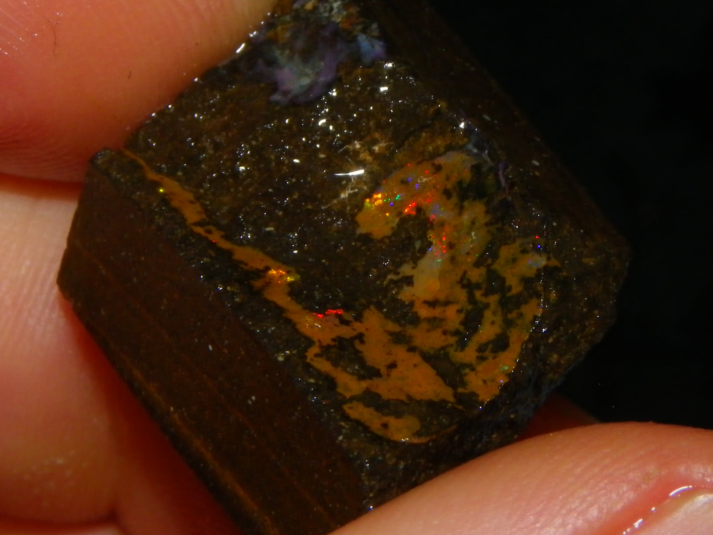 Nice Boulder/Matrix Opal Rough/Rubs Parcel 439cts Some Nice Fires :) Qld