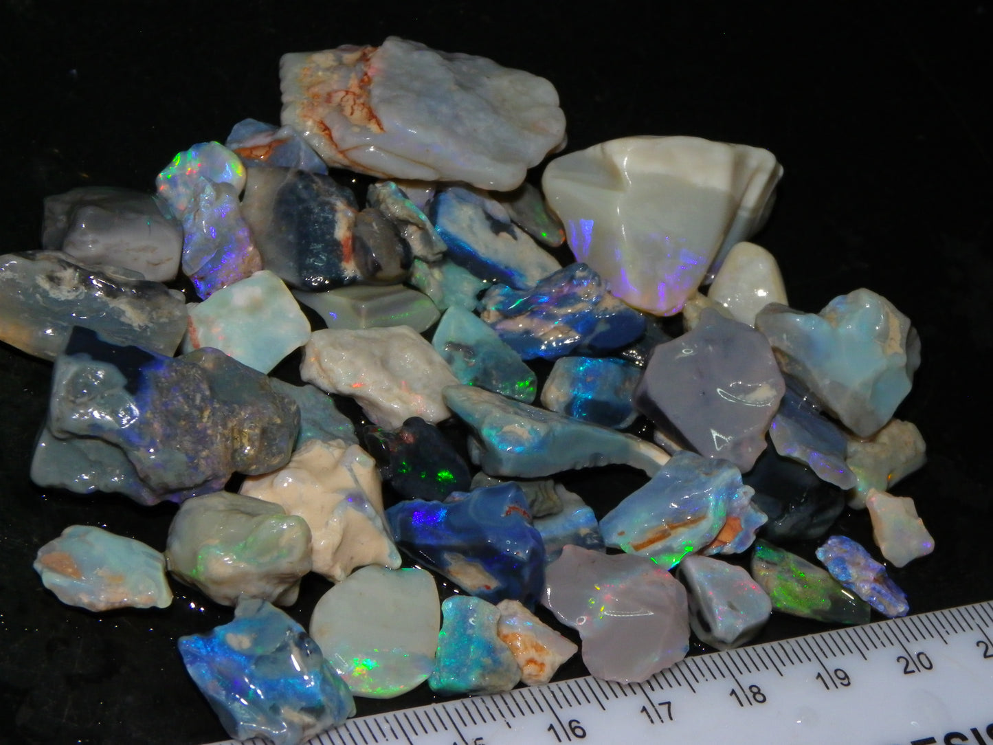 Nice Rough Lightning Ridge Opal Parcel 244cts Crystal/Seam/Nobby Fires Australia (P8)