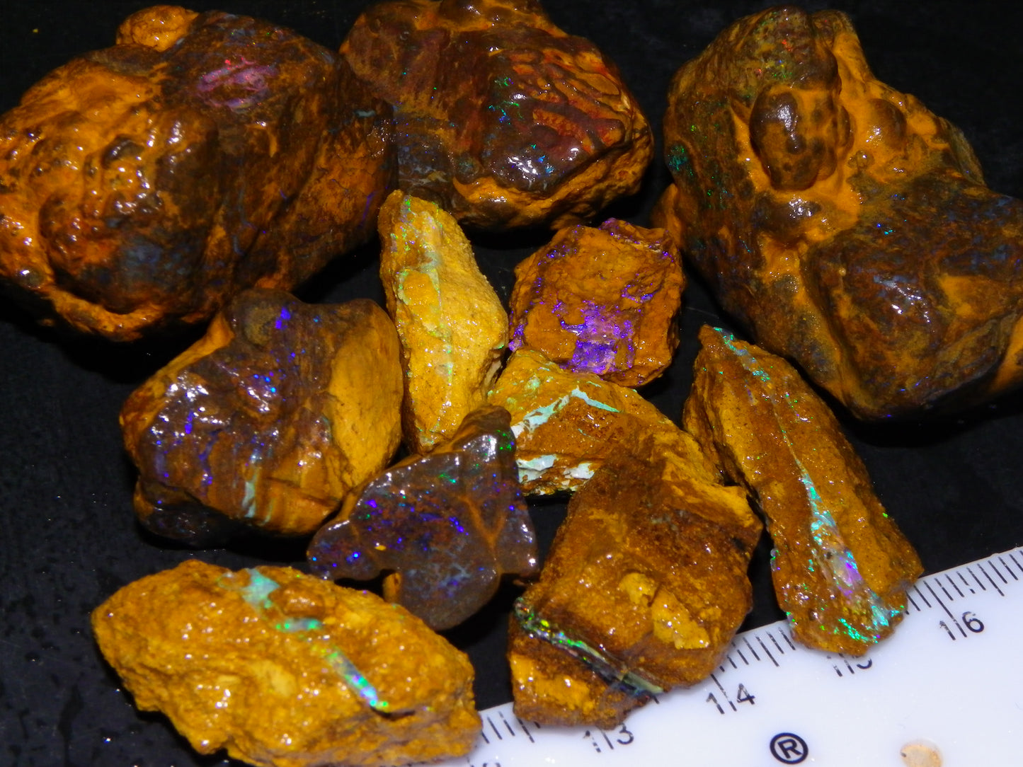 Nice Rough Opalton Matrix/Boulder Opal Parcel 551cts Queensland Australia